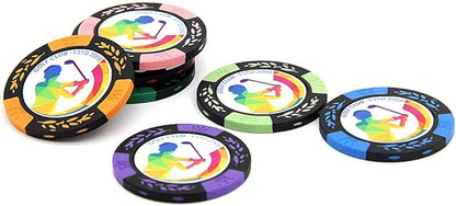 100 Premium Clay Poker Chips, Customized Your Image and Text, 11.5 Gram Casino Chips for Texas Hold’em, Blackjack Gambling
