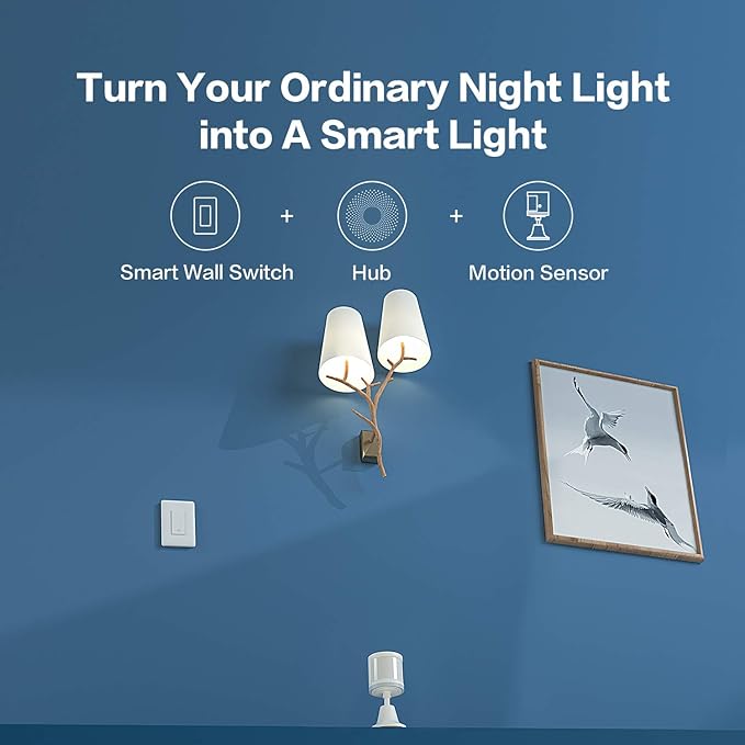 Aqara Smart Plug Plus Smart Light Switch (With Neutral, Single Rocker), with Energy Monitoring, Scheduling and Voice Control, Compatible with Alexa, Google Assistant, IFTTT, and Apple HomeKit