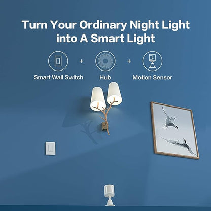 Aqara Smart Plug Plus Smart Light Switch (With Neutral, Single Rocker), with Energy Monitoring, Scheduling and Voice Control, Compatible with Alexa, Google Assistant, IFTTT, and Apple HomeKit