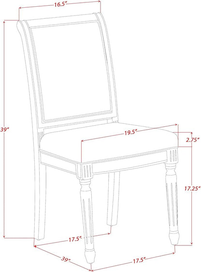 NKCY9-SBB-33 9-Piece Kitchen Table Set Includes a Dining Table and 8 Brown Textured Polyester Fabric Dinner Chairs with High Back, 44x100 Inch, Sand Blasting Black
