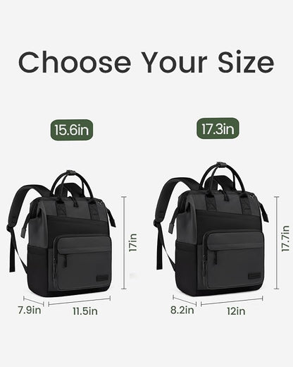 LOVEVOOK Laptop Backpack for Women, 15.6 Inch Travel Backpack for Work College Business, Water Resistant Teacher Nurse Bag with Large Capacity, School Bookbag Bags Cute Daypack for Woman Girls