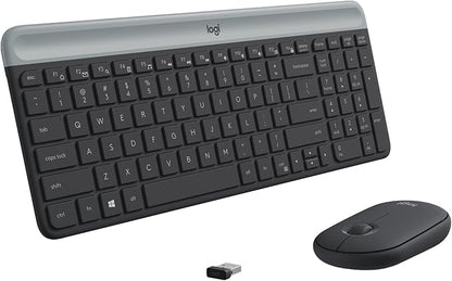 Logitech MK470 Slim Wireless Combo - Graphite (Renewed)