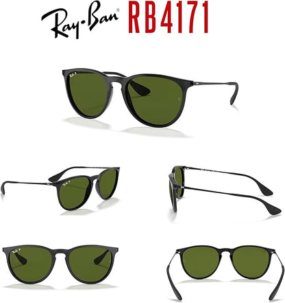 Ray-Ban RB4171 ERIKA Round Sunglasses For Women +BUNDLE with ACCESSORY EYEWEAR KIT