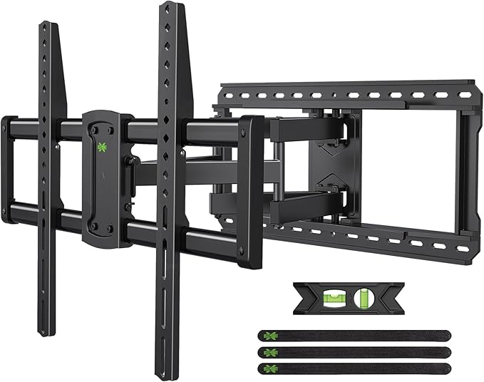 USX MOUNT Full Motion TV Wall Mount for Large TVs 42-95 Inch up to 150 lbs, Wall Mount TV Bracket with Swivel and Tilt, Fits 16",18", 24" Wood Studs, Max VESA 600x400mm Fit 65+ 75+ 85 86 90 TVs XML025