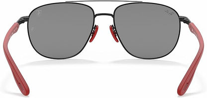 Ray-Ban Unisex Rb3659m Scuderia Ferrari Collection Square Sunglasses