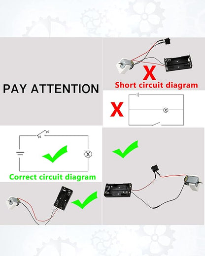 Sntieecr 6 Set Mini Generator Motors 3V-12V DC Motor, Wind Turbine Generator with Mini Fan Leaf and Plastic Motor Holder for DIY Educational Physics Experiment
