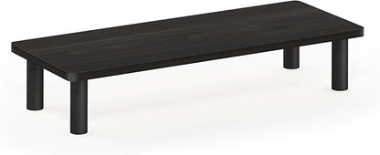 Furinno Turn-N-Tube Monitor Riser Stand, Espresso/Black