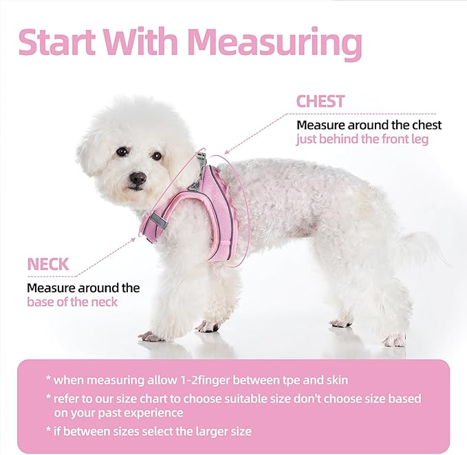 Sparkly Dog Harness Small Sized and Leash Set for Small Dogs Cats,Yellow S Puppy Harness, Step in Soft Dog Reflective Vest, Breathable Mesh Pet Harness. (Yellow, M)