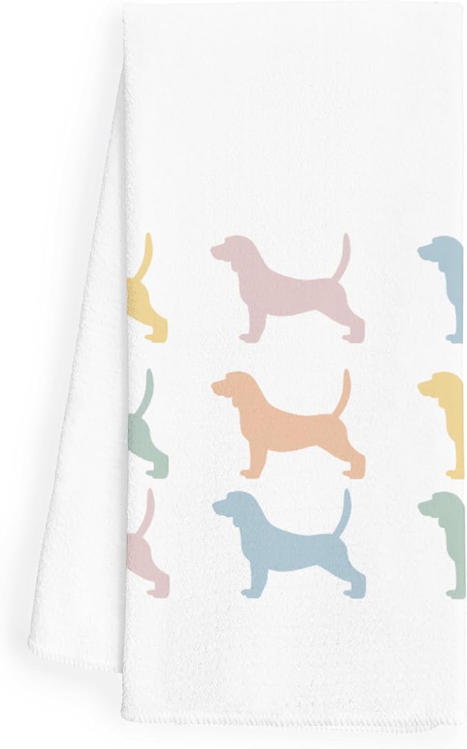 Beagle Kitchen Hand Towels - Tea Towels, Gifts for Women, Dog Decor, Mom Gifts, Decorative Bathroom Towels, 1624 Inches