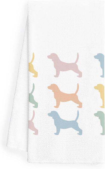 Beagle Kitchen Hand Towels - Tea Towels, Gifts for Women, Dog Decor, Mom Gifts, Decorative Bathroom Towels, 1624 Inches
