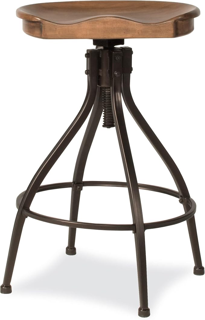 Bar Stool - Silverton Bar Stool with Open Lattice - Hillsdale Furniture - 4734-830, Brown