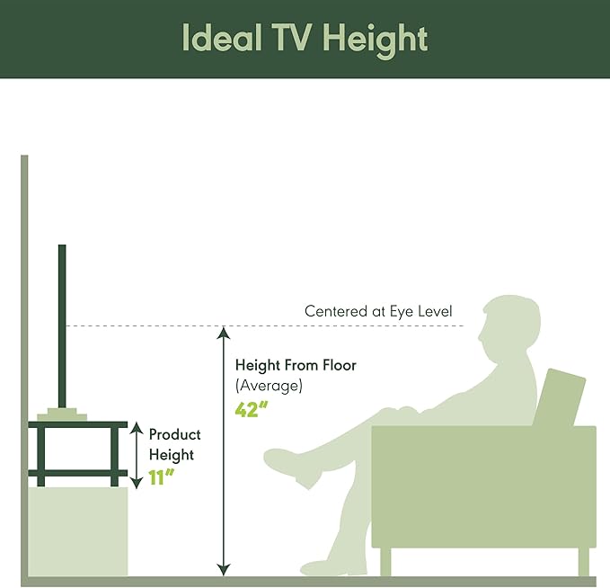 Furinno TURN-N-TUBE TV Riser Stand, 2-Tier Small Elevated No Tools TV Stand, TV Console for TV up to 32 inch, 15.8 x 23.8 x 11, for Living Room, Bedroom, Amber Pine