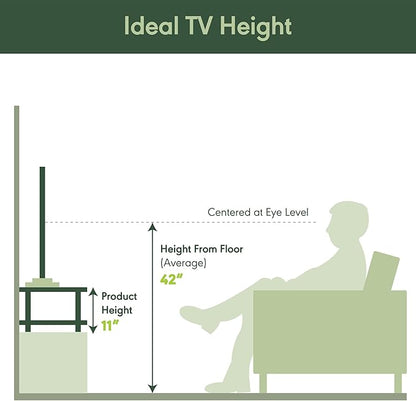 Furinno TURN-N-TUBE TV Riser Stand, 2-Tier Small Elevated No Tools TV Stand, TV Console for TV up to 32 inch, 15.8 x 23.8 x 11, for Living Room, Bedroom, Amber Pine