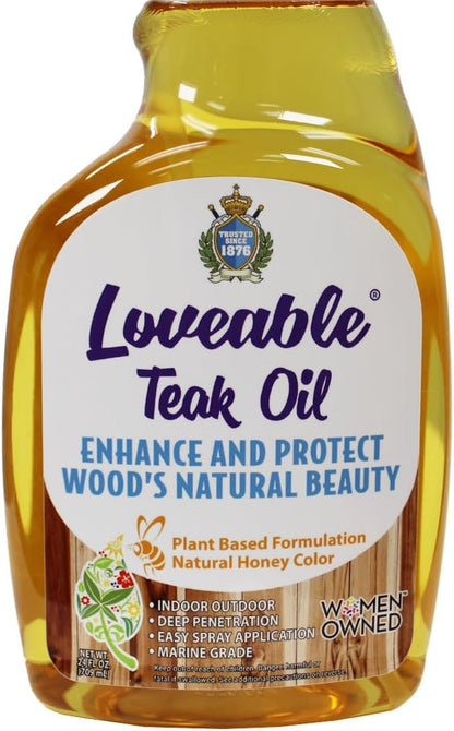 EcoDecors Loveable 24 oz Spray Bottle Teak Oil