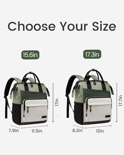 LOVEVOOK Laptop Backpack for Women, 15.6 Inch Travel Backpack for Work College Business, Water Resistant Teacher Nurse Bag with Large Capacity, School Bookbag Bags Cute Daypack for Woman Girls