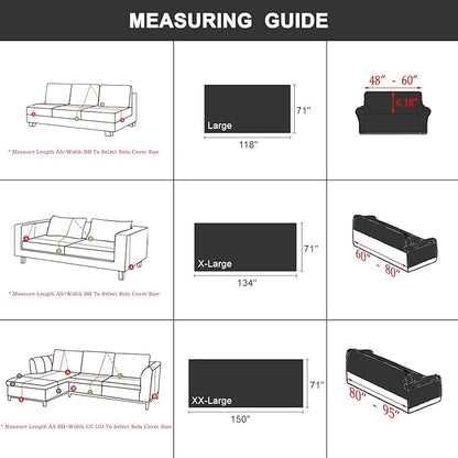 STACYPIK Boho Black Beige Couch Cover Wrinkle Resistant Sofa Cover for Cat Dog Geometric L Shaped Slipcover for Sectional Multi-Use Pet Protector for 2 Cushion Couch Tassels Recliner Cover-71x118IN