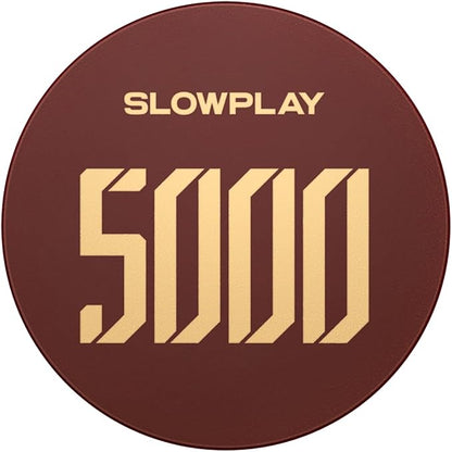 SLOWPLAY Godel Ceramic Poker Chips in Bulk, Casino Grade Ceramic 10-Gram Poker Chip for Texas Hold'em, 39mm Professional Chips Pack of 50 with Denomination of 5000