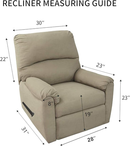 PureFit Reversible Sofa Cover Water Resistant Recliner Couch Cover, Machine Washable Furniture Cover with Adjustable Strap for Dogs, Pets (Recliner, Chocolate/Beige)