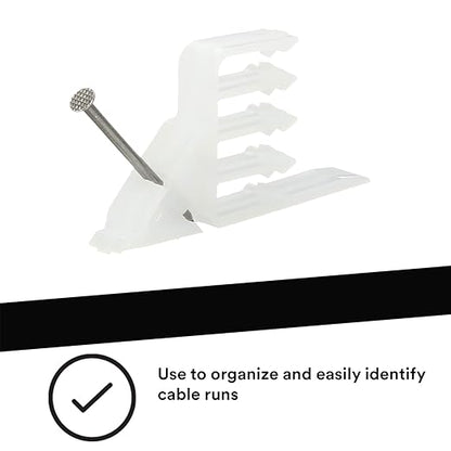 3M Cable Stacker SI-1– Multi-Cable, Electrical Wire Organizer and Spacer for General Use, Wire Stacker, Routes cables in an organized way, RoHS 2011/65/EU Compliant, Easy Installation (Pack of 25)