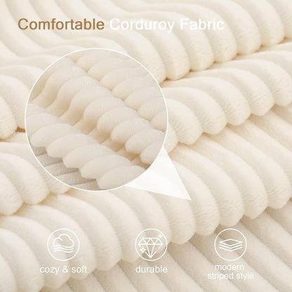 MeMoreCool Boneless Folding Queen Sofa Bed – Corduroy Convertible Futon Sleeper Couch with Foam Core & Pillow, Washable Cover, Space-Saving Floor Sofa for Living Room, Guest Bedroom, Apartment
