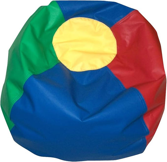 Children's Factory 35" Kids Bean Bag Chairs, Flexible Seating Classroom Furniture, Beanbag Ideal for Boy/Girl Toddler Daycare or Playroom, Rainbow