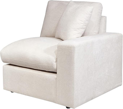 146" Convertible Sectional Sofa Couch,8 Seat Modular Living Room Furniture Sets with 2 Pillows & Ottoman,Chenille Upholstered Cloud Couches,Oversized L-Shaped Comfy Sofas,for Living Room,Beige
