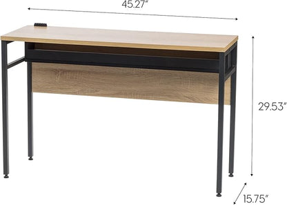 IRIS USA Computer Desk with Cable Organizer and Cable Tray
