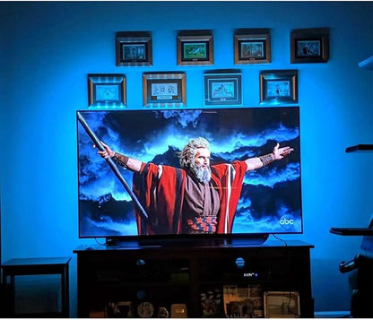 USB Powered LED Strip Lights TV Backlights Kit for 50 to 55 Inch TV - Sony LG Samsung Monitor Smart TV Wall Mount Stand Work Space Color Changing LED Background Ambient Lighting
