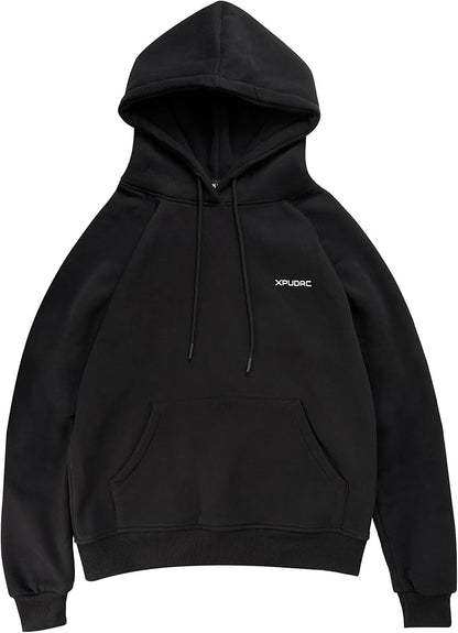 XPUDAC Matching Hoodie for Dogs and Humans Womens Hoodie Oversized Fleece Sweatshirts Long Sleeve Sweaters Pullover Fall Winter Clothes with Pocket, Black, X-Large