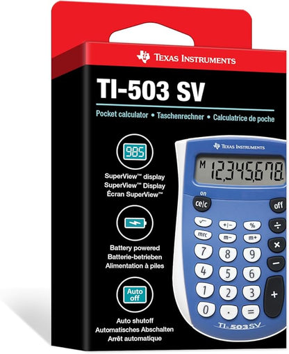 Texas Instruments TI-503 SV Standard Function Calculator