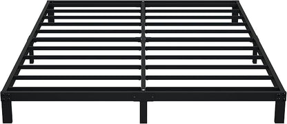 7 Inch King Bed Frame No Box Spring Need, Low Profile Metal Platform King Size Bed Frame, Heavy Duty Support Bedframes King, Easy Assembly