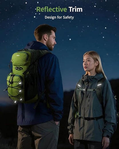 ECOHUB Hydration Backpack for Men Women, 20L Lightweight Hiking Daypack Cycling Backpack with 2L Water Bladder, Insulated Hydration Pack with Waist Pack