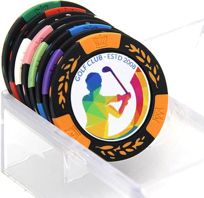 100 Premium Clay Poker Chips, Customized Your Image and Text, 11.5 Gram Casino Chips for Texas Hold’em, Blackjack Gambling