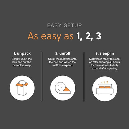 Signature Design by Ashley Queen Size Stack 12 Inch Hybrid Medium Plush Cooling Gel Infused Memory Foam Mattress for Pressure Relief, Fiberglass Free, Mattress in A Box