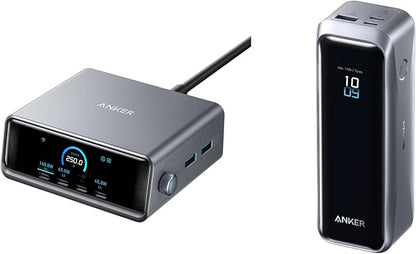 Anker Prime 250W GaN Charger & Mobile Charging Battery PD (Bundle)
