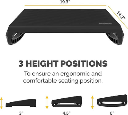 Fellowes Breyta Ergonomic Adjustable Foot Rest Black