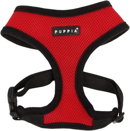 Authentic Puppia Soft Dog Harness, Red - Medium
