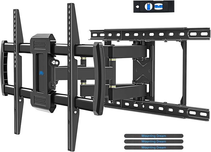 Mounting Dream TV Wall Mount for Most 42-84 Inch TVs, Full Motion Wall Mount Bracket with Articulating Arms , Max VESA 600x400mm , Up to 100LBS , Fits 16" , 18" , 24" Studs