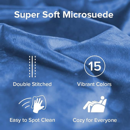 Sofa Sack Bean Bag Chair - Plush, Ultra Soft - Memory Foam Bean Bag Chair with Microsuede Cover - Stuffed Foam Filled Furniture and Accessories for Dorm Room 5 Feet - Royal Blue