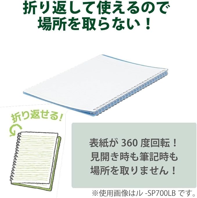 Kokuyo Campus Smart Ring Binders 3 Pack, A5 Light Colors Binder Notebooks, Up to 25 Sheets 20 Holes Slim Binder Folder with 10 Campus Sarasara Loose-leaf Paper Each for Study and Journal, Japan Import