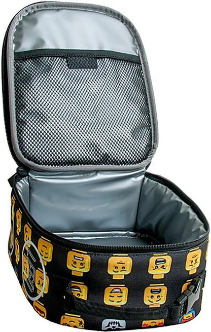LEGO Heritage Classic Backpack and Lunchbox 2-Piece Combo Set, Matching Back to School Pack and Lunch Kit, Minifigure