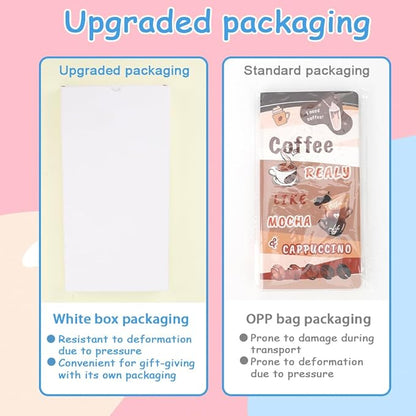 QPIXVB Coffee Sticky Notes,Coffee Lover Gifts,School Supplies for Teachers,440 Sheets Post It Note,Coffee Themed Gifts,Cute School Supplies for Girls,Blackboard Self-Sticky Notes Set Cute