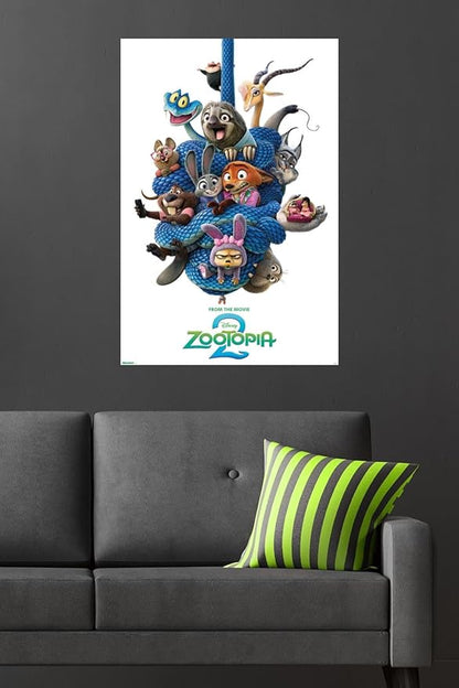 Disney Zootopia 2 (2025) - Group One Sheet Wall Poster, 34L" x 22.4W", Premium Unframed Version