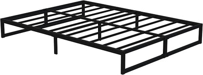 12 Inch California King Bed Frames No Box Spring Needed Heavy Duty Metal Cal King Platform for Mattress Foundation, Noise Free, Easy Assembly, Black