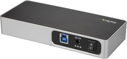 StarTech.com 7 Port USB C Hub with Fast Charge Port - USB-C to 5X USB-A 2X USB-C (USB 3.0 SuperSpeed 5Gbps) - Self Powered USB 3.1 Gen 1 Type-C Hub w/Power Adapter - Desktop/Laptop Hub (HB30C5A2CSC)
