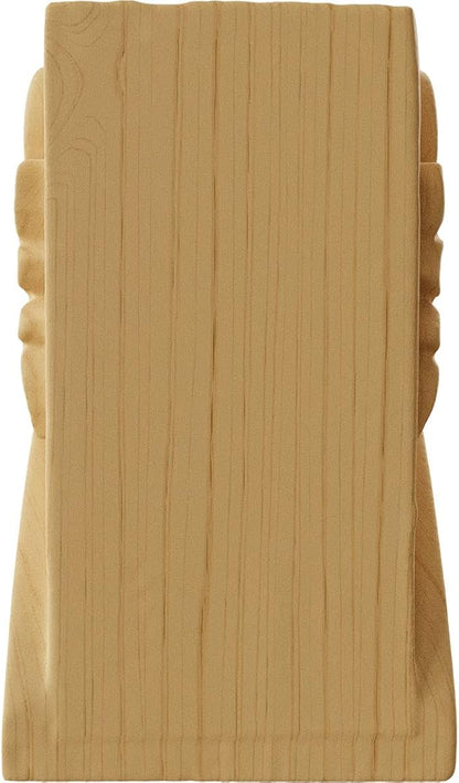 Ekena Millwork CORW01X01X03BAAL Mini Acanthus Leaf Block Wood Corbels, 1 3/4"W x 1 1/2"D x 3"H, Alder
