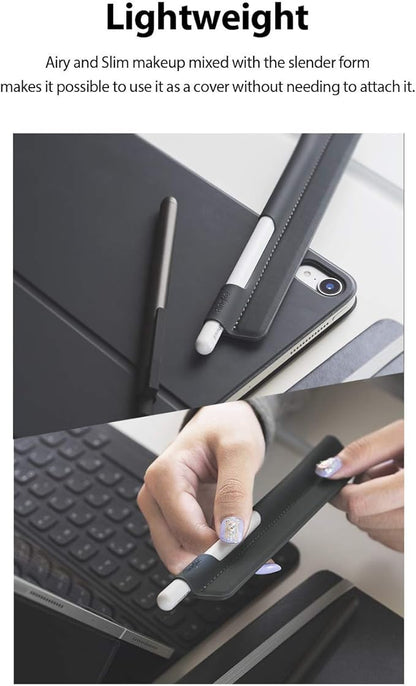 Ringke Pen Sleeve Charcoal Gray Designed for Apple Pencil, Journal, Tablets, and More