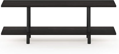 Furinno Turn-N-Tube 2-Tier Multipurpose Wide Shelf, Espresso/Black