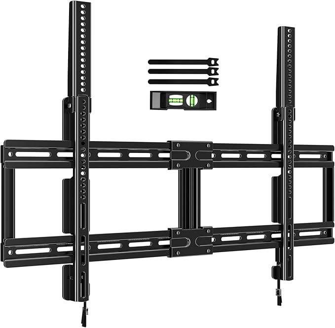HOME VISION Fixed TV Wall Mount for Most 42"-100" Flat Curved TVs- 0.86'' Ultra Slim, Low Profile TV Mount Fits 8"-32" Studs, Heavy Duty Bracket Mounts for Large TVs, Max VESA 800X600mm, Up to 200lbs