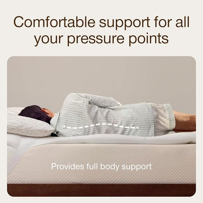 Coop Home Goods Essence Down Alternative Mattress Topper Queen, Plush 2-Inch Gusset and Baffle Box Design for Even Support and Comfort, Premium Bed Topper for Pressure Relief, Oeko-TEX Certified
